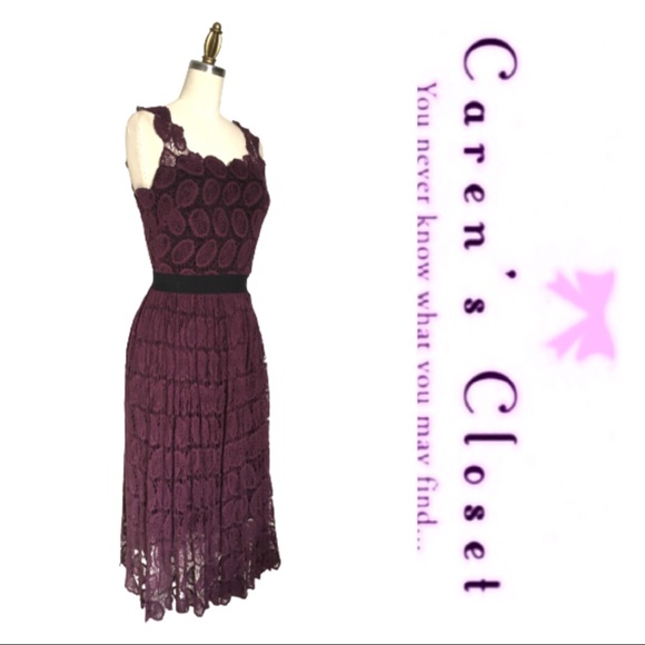 Robert Rodriguez Purple Boho Crochet Dress - Picture 3 of 6
